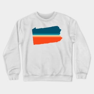 Pennsylvania State Retro Map Crewneck Sweatshirt